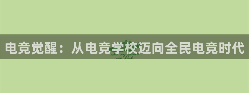 乐竞电竞竞猜：电竞觉醒：从电竞学校迈向全民电竞时代